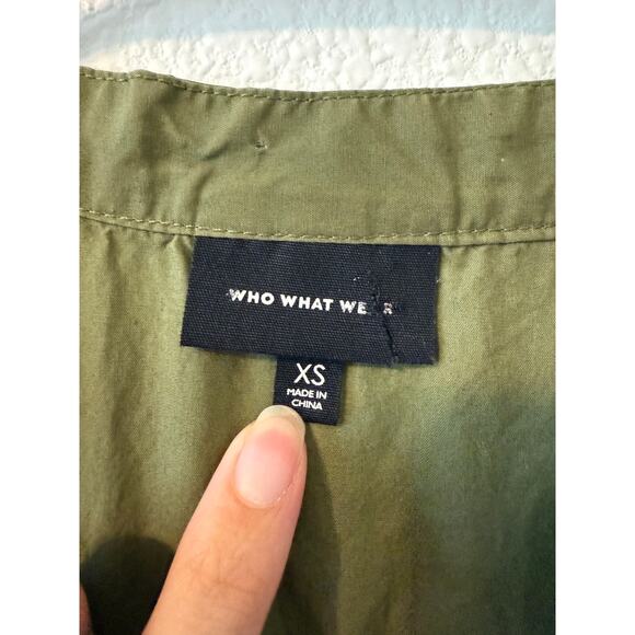 Who What Wear 100% Cotton Green Maxi Dress -‎ Size:XS - Picture 5 of 10